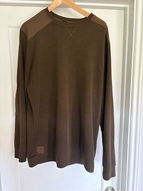 Outdoor Research Brown Crewneck Sweatshirt with Logo Patch